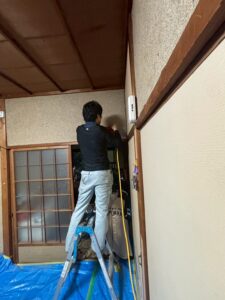 シロアリ駆除工事 薬剤注入