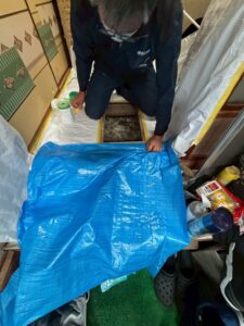 シロアリ駆除工事 養生