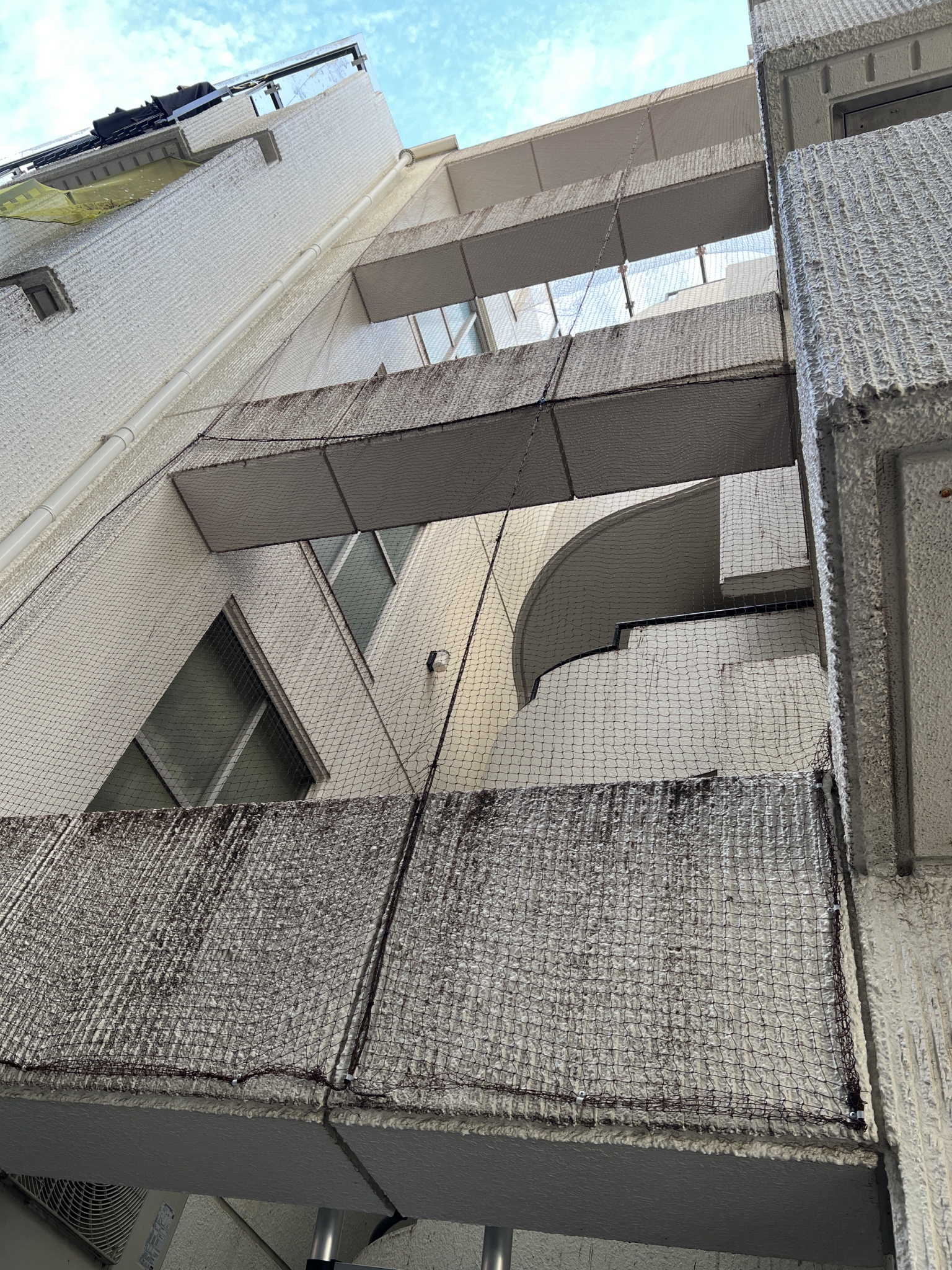 大阪府摂津市にてビルの鳩被害対策の施工後写真